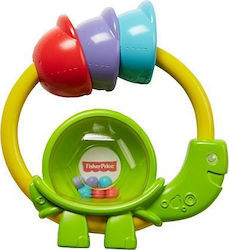 Fisher Price Turtle Clacker Teething Rattle made of Plastic for 3 m+ 1pcs