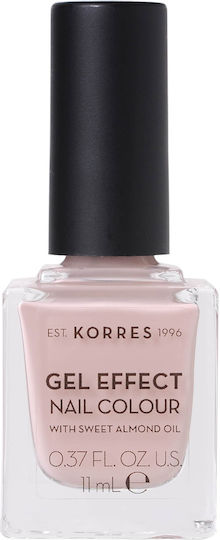 Korres Gel Effect Glossy Βερνίκι Νυχιών Μακράς Διαρκείας 32 Cocoa Sand 11ml