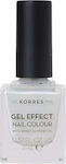 Korres Gel Effect Gloss Βερνίκι Νυχιών Μακράς Διαρκείας Λευκό 11 Coconut Smoothie 11ml