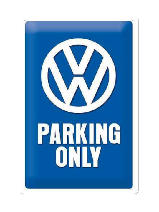 Nostalgic Art Sign Wall Decor made of Metallic Vw Parking Only