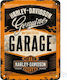 Nostalgic Art Unterschrift Wanddekoration aus Metallisch Harley-davidson Garage 40cm 1pcs