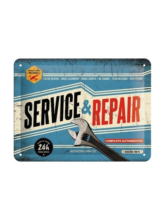 Nostalgic Art Semnează de Perete din Metal Service Repair