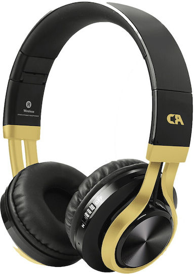 Crystal Audio BT-01 Wireless / Wired On Ear Headphones with 18 hours of Operation Gold