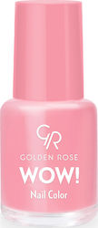 Golden Rose Wow Lac De Unghii Roz Lucios 6ml
