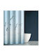 Saint Clair Seawater Des 611 Fabric Shower Curtain 180x200cm Blue 1728030217067