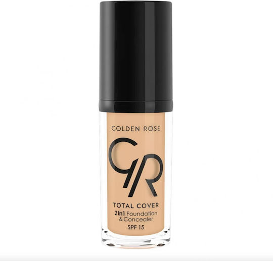 Golden Rose Total cover 2in1 Foundation & Concealer 30ml