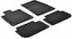 Lampa Set of Front and Rear Mats 4pcs for Peugeot 407 Black