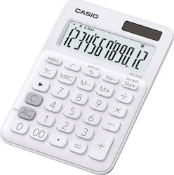 Casio MS-20UC Calculator Contabilitate 12 Cifre în Culoarea Alb