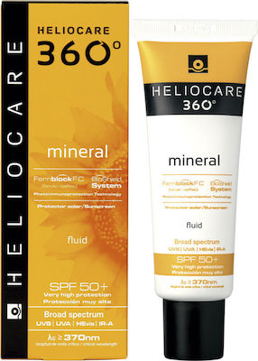 Heliocare 360 Mineral Fluid Αντηλιακή Κρέμα Προσώπου SPF50 50ml