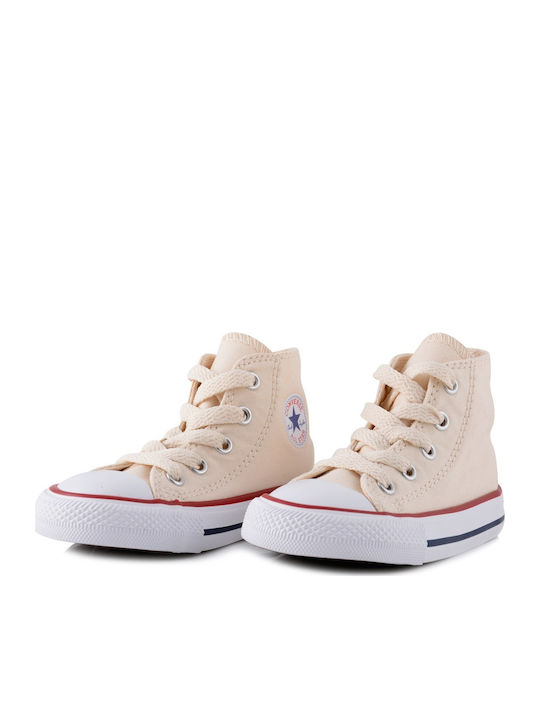 Converse Παιδικά Sneakers High Chuck Taylor High C Inf για Κορίτσι Μπεζ