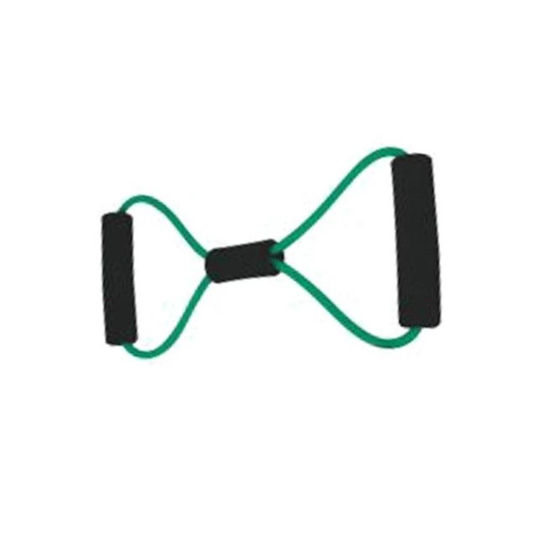 MSD Band Figure 8-Ring Loop Σκληρό Λάστιχο Γυμναστικής Loop / Σωληνωτό / Χιαστί Σκληρό με Λαβές Πράσινο