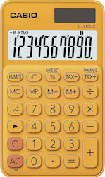 Casio SL-310UC Taschenrechner Buchhaltung Herrenuhren 10 Ziffern in Orange Farbe
