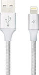 iFrogz Împletit USB-A la Cablu Lightning Gri 1.5m (IFUSLC-SL1)