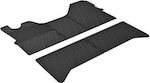 Lampa Set of Front and Rear Mats Tray Type 5pcs from Rubber for Iveco Daily Black