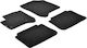 Lampa Set of Front and Rear Mats 4pcs for Citroen C3 Picasso 2016+ Black