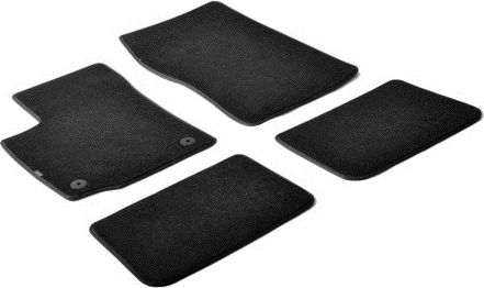 Lampa Set of Front and Rear Mats 4pcs for Renault Twingo 2014+ Black
