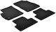Lampa Set of Front and Rear Mats 4pcs for Opel Zafira Tourer 2019+ Black