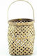 Zaros Lantern Bamboo 18x18x22εκ. 1pcs