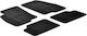 Lampa Set of Front and Rear Mats 4pcs Tray Type for Fiat Grande Punto 2012+ Black
