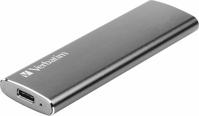 Verbatim Vx500 USB 3.1 / USB-C Εξωτερικός SSD 480GB M.2 Ασημί