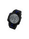 Skmei 1068 Digital Watch Battery with Rubber Strap Black/Blue