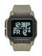 Nixon Regulus Digital Watch Battery with Beige Rubber Strap