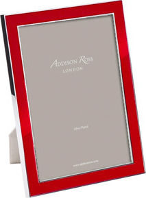 Addison Ross Red Enamel Κορνίζα Πλαστική με Κόκκινο Πλαίσιο