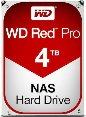 Western Digital Red Pro 4TB HDD Festplatte 3.5" SATA III 7200Umdrehungen pro Minute mit 256MB Cache für NAS