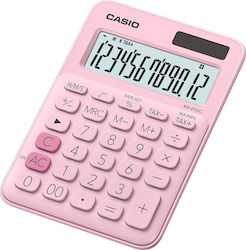 Casio MS-20UC Taschenrechner Buchhaltung 12 Ziffern in Rosa Farbe