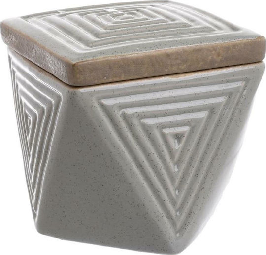 Inart Dekorative Box Metallisch Grey 11x11x11.5cm Inart Dekorative Box Metallisch Grey 11x11x11.5cm