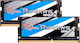 G.Skill Ripjaws DDR4 16GB RAM με 2x8GB Modules και Ταχύτητα 3200 για Laptop