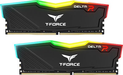 TeamGroup Delta RGB 8GB DDR4 RAM mit 2 Modulen (2x4GB) und Geschwindigkeit 3000 für Schreibtisch