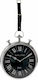Iliadis Wanduhr Metallisch Silber 29x57cm