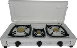 Thermogas Liquid Gas Countertop Triple Burner White