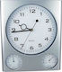 Next Wanduhr Metallisch Silber 27.5x32cm