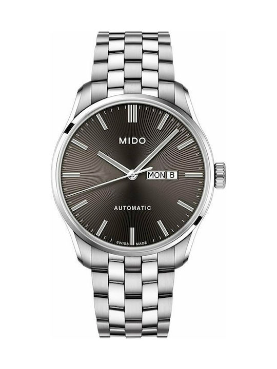 Mido Belluna II Automatic Uhr Automatisch mit Silber Metallarmband