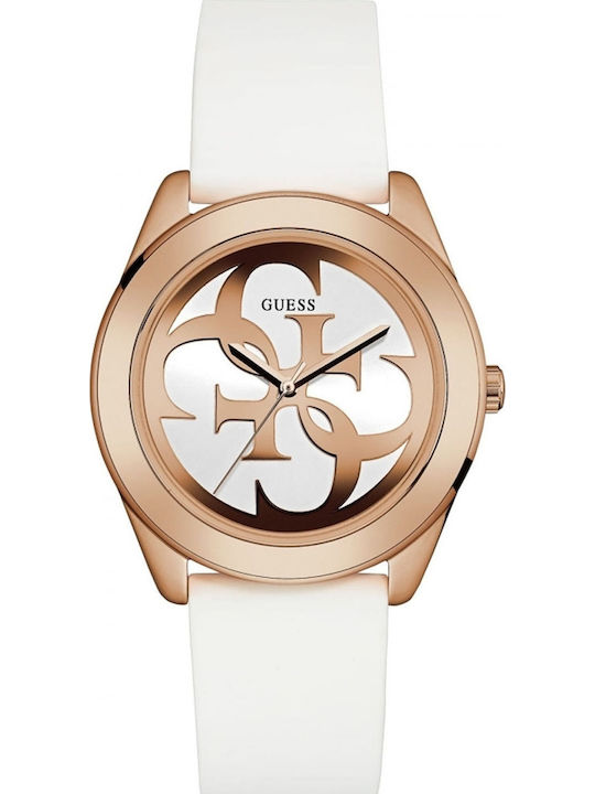 Guess Γυναικείο Ρολόι 38mm Μπαταρίας με Λευκό Κ...