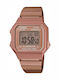 Casio Vintage Edgy Digital Ceas Barbati 41.2mm Cronograf Baterie cu Brățară din Metal Rose Gold