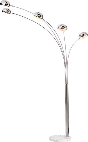 Aca Markella Φωτιστικό Δαπέδου Υ198εκ. Silver Coloured Aca Markella Φωτιστικό Δαπέδου Υ198εκ. Silver Coloured