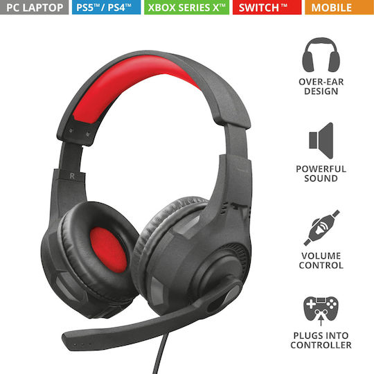 Trust GXT 307 Ravu Over Ear Gaming Headset with Connection