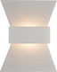 Aca Modern Wandleuchte mit Integriertem LED und Warmweißes Licht Weiß Breite 16cm