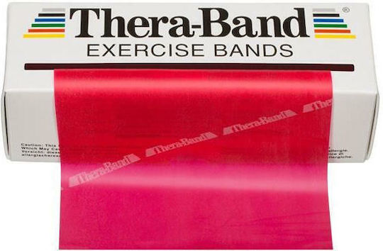 Thera-Band Ελαστικός Ιμάντας Γυμναστικής Μέτριος Κόκκινος 5.5m