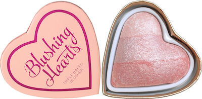 Revolution Beauty I Heart Blushing Hearts Peachy Pink Kisses