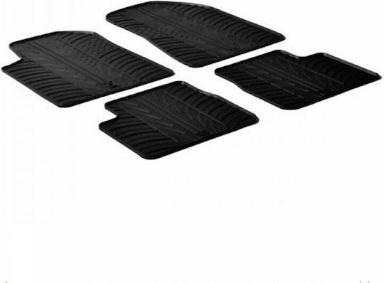 Lampa Set of Front and Rear Mats 4pcs Tray Type for Alfa Romeo Giulietta 2010 Black