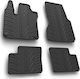 Lampa Set of Front and Rear Mats 4pcs Tray Type for Smart ForFour Black