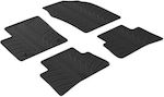 Lampa Set of Front and Rear Mats Tray Type 4pcs from Rubber for Toyota C-HR Black