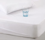 Rythmos Single Waterproof Jersey Mattress Cover Fitted White 100x200cm