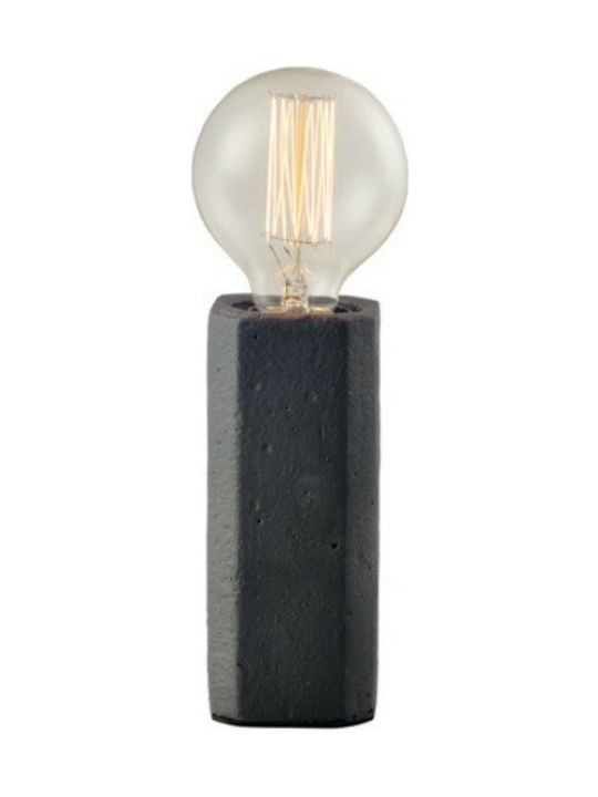 Aca Tischlampe Dekorative Lampe mit Fassung für Lampe E27 Schwarz