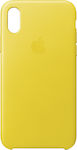 Apple Leather Case Umschlag Rückseite Leder Gelb (iPhone X / Xs) MRGJ2ZM/A