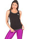 Russell Athletic Women's Summer Blouse Sleeveless Black A4-106-1-099